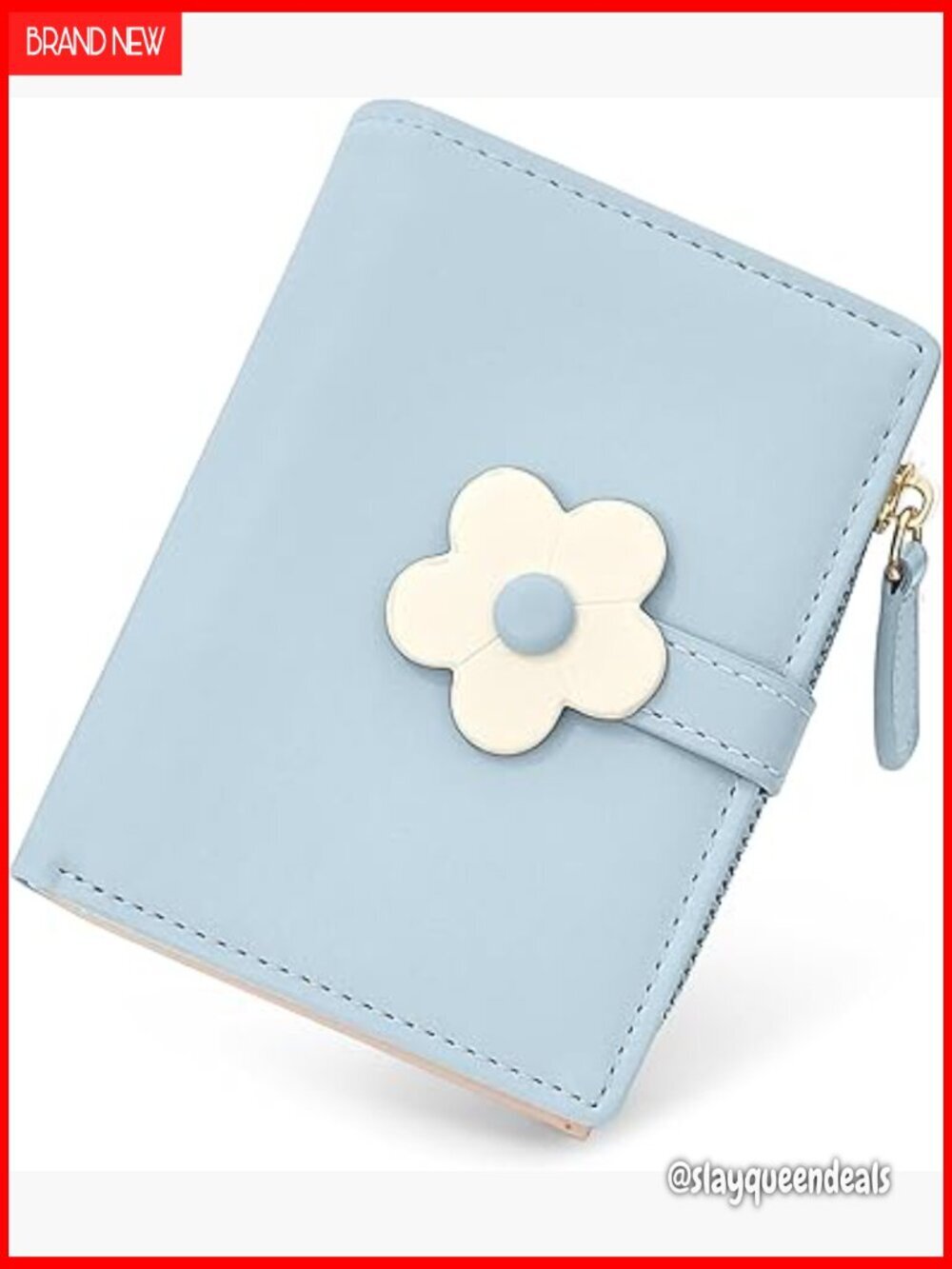 Vegan Leather Bifold RFID Blocking Wallet with Zipper Coin Pocket